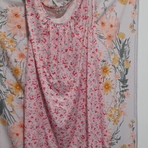 Pink Floral Women's Blouse
